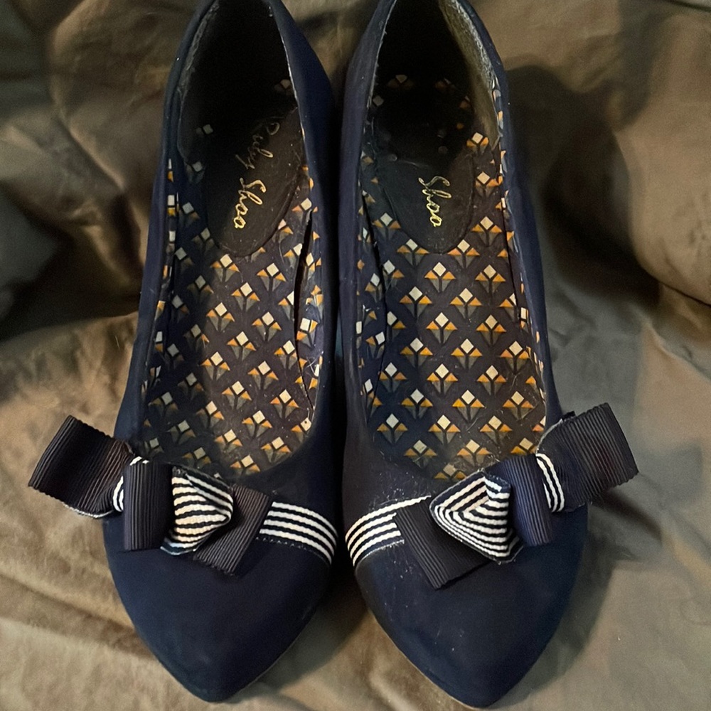 Ruby Shoo Blue Heels